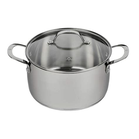 Buy Swiss Diamond Stainless Steel 5.3 Quart Dutch Oven with Lid ...