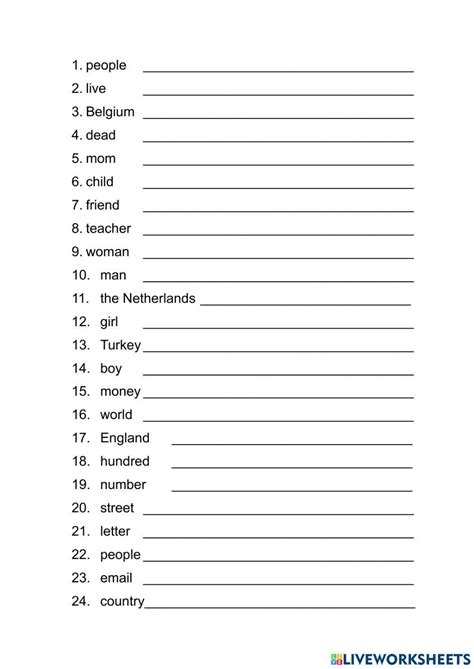 Image result for English Homework Worksheets