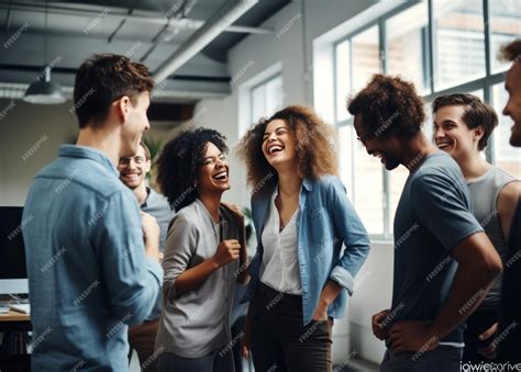 Group of People Standing and Talking Laughing 的图像结果
