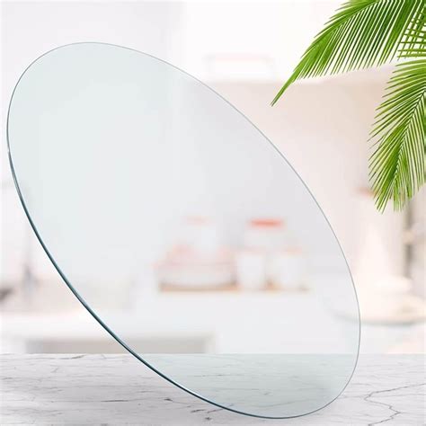 Amazon.com: WEKEOT 28 Inch Round Glass Table Top Thick Tempered Glass ...