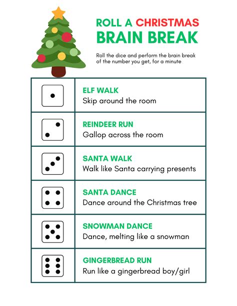 Free Christmas Dice Game Printable Fun for Kids (And Adults ...