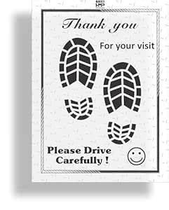 HMP Disposable CAR Foot MAT (PVC) Size- 15x20 White (Pack of 50 ...