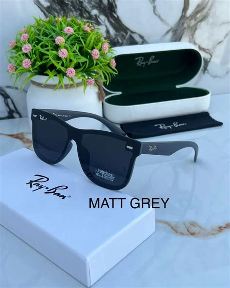 RB Ray-Ban New Stylish Square Black & Black 650 Mens Polarized Sunglas ...