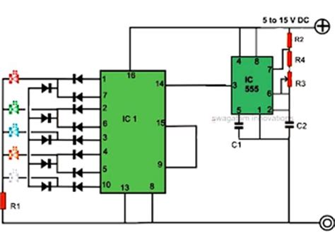 Image result for LED Light Chaser Circuit
