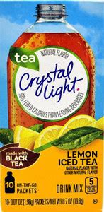 Kraft Crystal Light Lemon Iced Tea Drink Mix, 19.8g Sports Drink Price ...