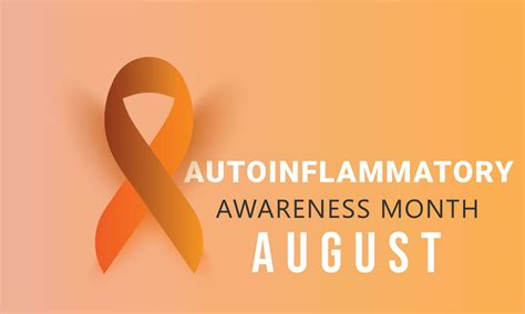 August is Autoinflammatory awareness month. background, banner, card ...