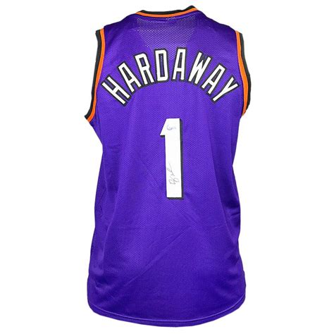 Anfernee Penny Hardaway Signed Phoenix Purple Basketball Jersey (Becke ...