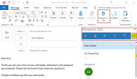 Image result for Dynamics Create a Task From an Email
