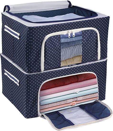 Cloth Organizer For Storage TEKCOOL Storage Box Wardrobe Organizer ...