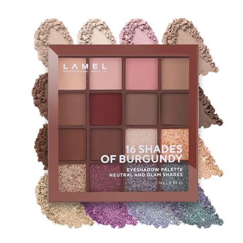 Buy Lamel Eyeshadow Palette, Silky-Smooth, Creamy, Rich Pigment ...