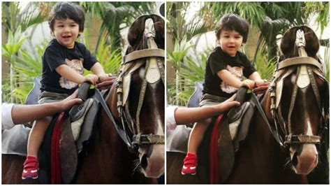 These pictures of Taimur Ali Khan riding a horse will definitely take ...