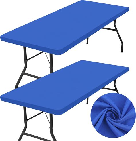 Amazon.com: homing 2 Pack Rectangle Table Cloth, Elastic Fitted Fabric ...