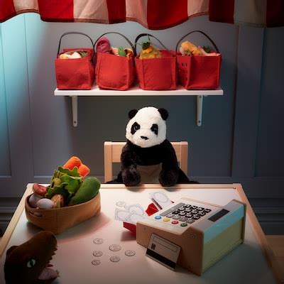 KRAMIG Soft toy, white/black - IKEA