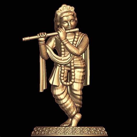 Lord Krishna Ji 3D model Standing Position STL file