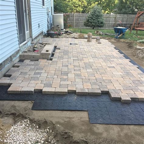 Diy Paver Patio On A Slope