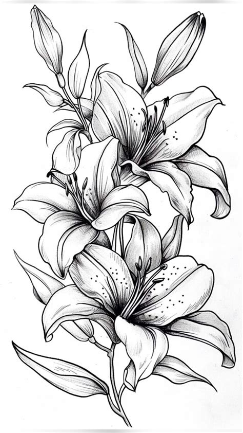 Pin by Scott Moon on Petals & Ink Inspiration | Flower tattoo designs, Lily flower tattoos ...