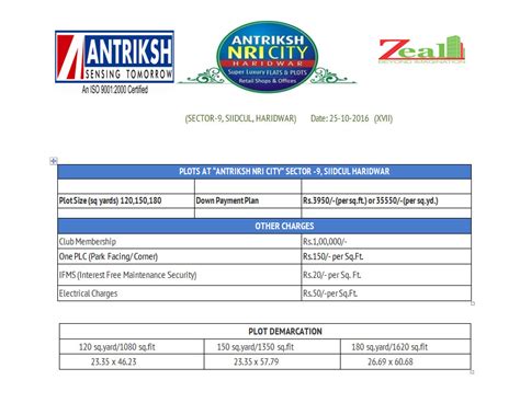 Antriksh NRI City Haridwar - An ISO 9001 : 2000 Certified Company ...