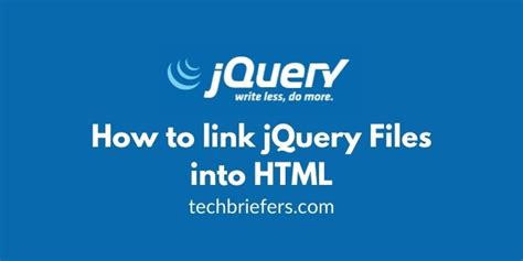 Image result for HTML Link How jQuery
