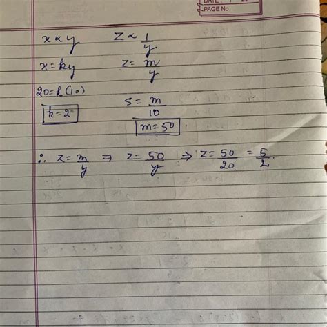 X varies directly as y varies and z varies inversely as Y varies. at ...