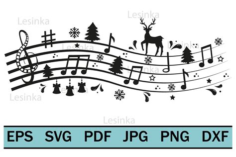 Image result for Christmas Musical Notes