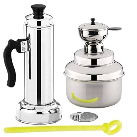 Stainless Steel Puttu Maker Set of Puttu Cooker (Capacity 1.5 L ...