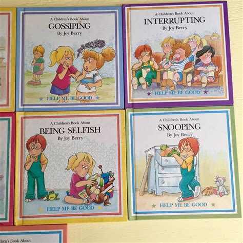 Vintage 1980s Help Me Be Good Books by Joy Berry, Set of 9, Vintage ...