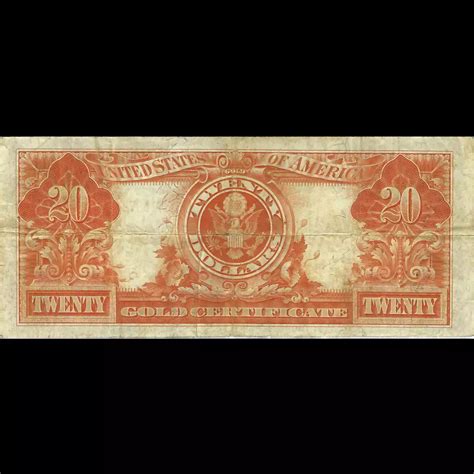 $20 1922 Gold Gold Certificates 1187 - Olevian Numismatic Rarities
