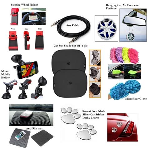 Vocado® Car Accessories Combo Kit 9 in 1 for Toyota Corolla Altis Type ...