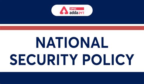 National Security Policy