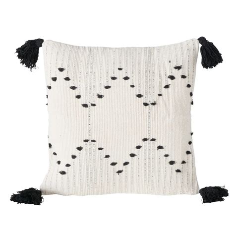 Boltze Home Polštář Ania, bílá/černá, 45 x 45 x 15 cm nakoupit u OBI