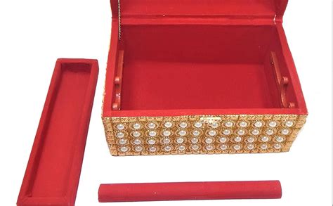 RK Brands Vanity/Make up Box With Pearl And HandWork For Women, Bride ...