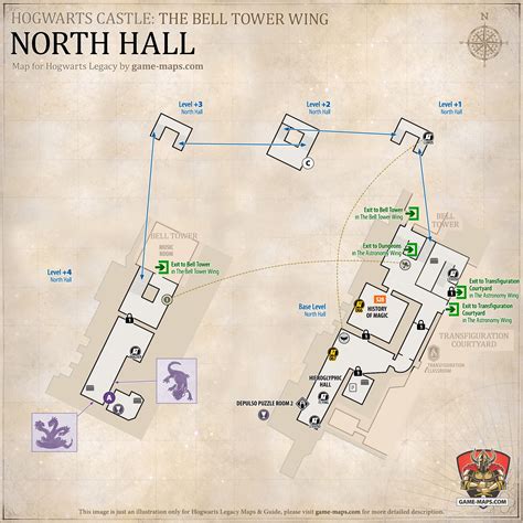 Hogwarts Legacy Map of Hogwarts Castle