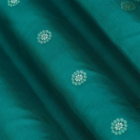 Rama Green Color Brocade Fabric – KC Creations