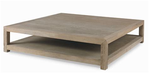 Glencoe Large Square Coffee Table Solid Wood Contemporary Style at ...