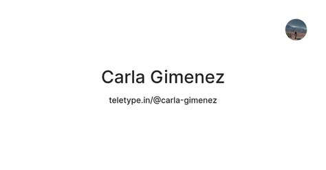 Carla Gimenez — Teletype
