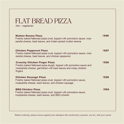 Menu at Roastery Coffee House, Lucknow