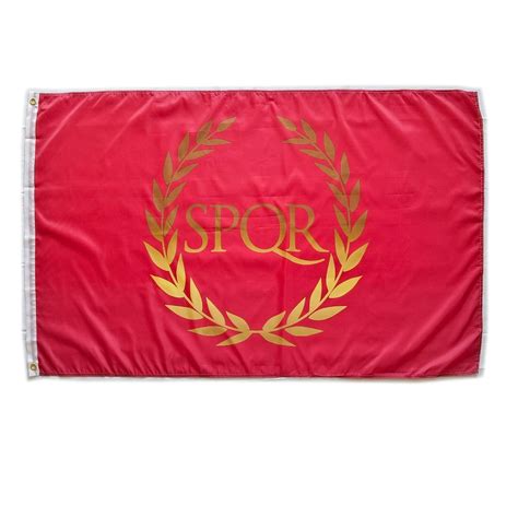 Flag of Roman Empire 150X90 cm for Stick - SPQR Flag : Amazon.co.uk: Garden