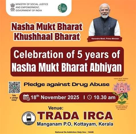 Nasha Mukt Bharat Abhiyan – TRADA | College Of Health &Social Science ...