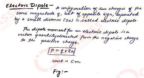 Class 12 ISC Physics Important Notes Chapter Electric Charges and Fields