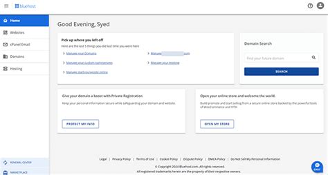 Image result for Bluehost User Control Panel