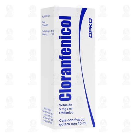Cloranfenicol 5mg Solución Oftálmica, 15 ml.