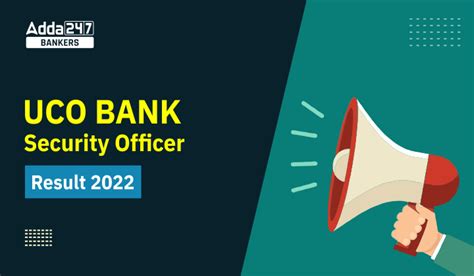 UCO Bank Security Officer Result 2022: यूको बैंक सुरक्षा अधिकारी रिजल्ट ...