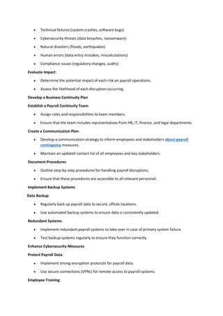 Image result for Payroll Contingency Plan