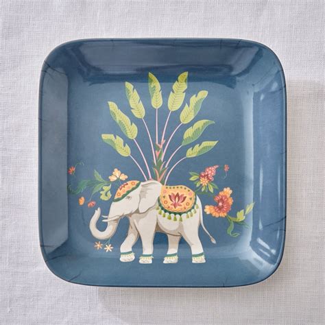 Buy Jalsa Set of 3 Melamine Printed Appetizer Plates from Home Centre ...