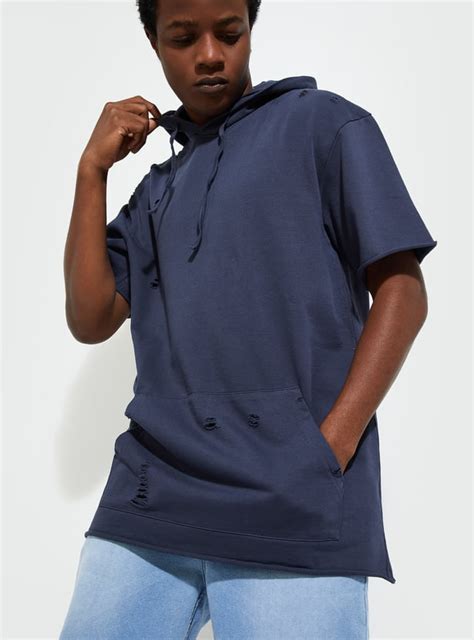 Buy URB_N Men Distressed Oversized Hoodie Online at just Rs. 999.0 ...