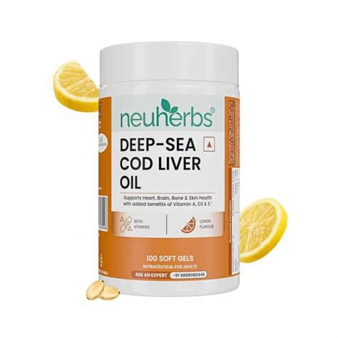 Buy NEUHERBS DEEP SEA COD LIVER OIL OMEGA 3 SUPPLEMENT FOR HEART ...
