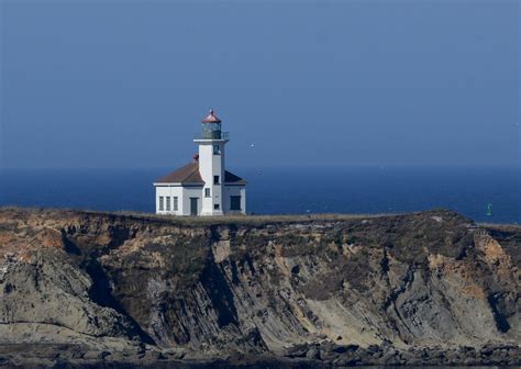 Oregon Cape Argo Lighthouse Cape Arago Lighthouse On A Lighthouse
