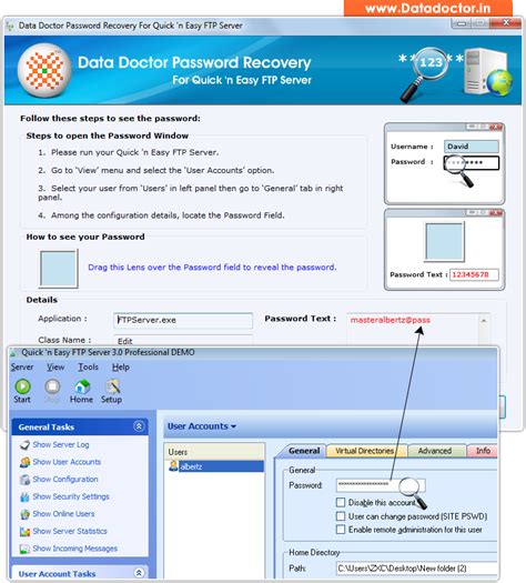 Password Recovery For Quick and Easy FTP Server to restore forgotten ...