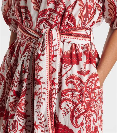 Tropical Cameo paisley cotton maxi dress in white - Farm Rio | Mytheresa