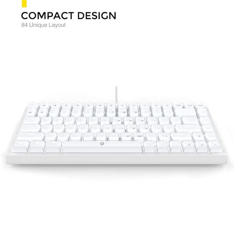 Buy DREVO Gramr 84 Key 75% TKL Mechanical Gaming Keyboard with White ...